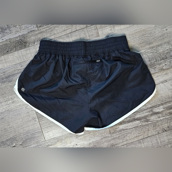 💜Womens Champion Black Shorts White Trim Size Small EUC!!!💚 - Picture 2 of 3